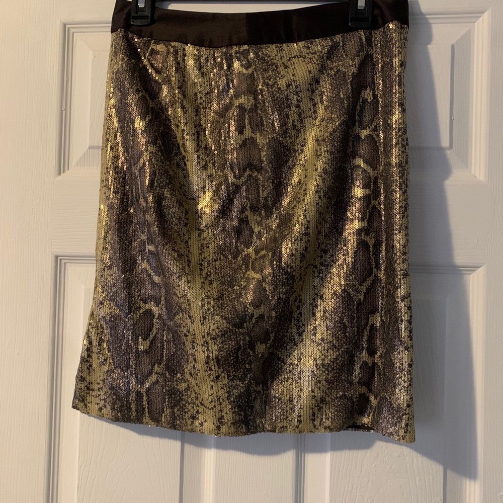 Snake print skirt